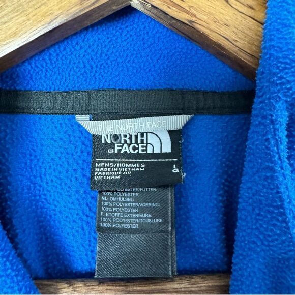The North Face 1/4 Zip Lightweight Blue Fleece Pull Over Jacket Men’s Size Large - Picture 5 of 11